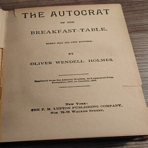 HOLMES, OLIVER WENDELL